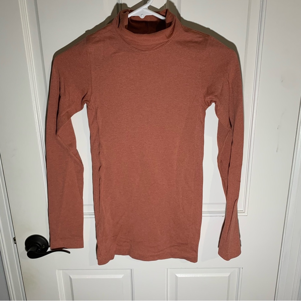 Lululemon Yin Vibes Turtleneck Peach Pink lulu